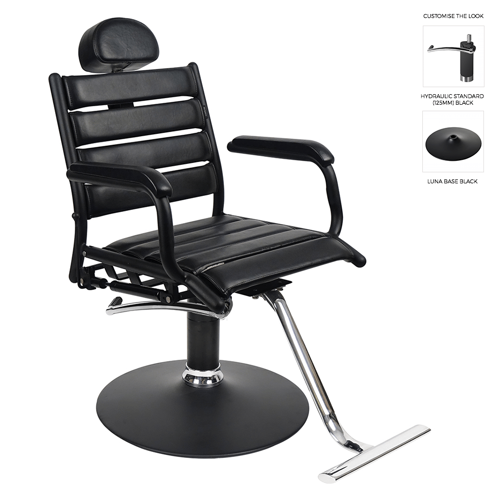 LousieMatteBlackSalonChair Comfortel Singapore
