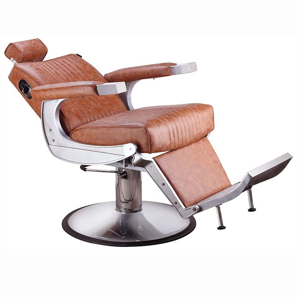 10340T Swift Barbers Chair Tan Reclined Comfortel Singapore