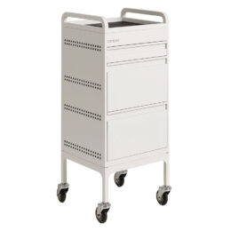 Studio 3 Drawer Trolley White