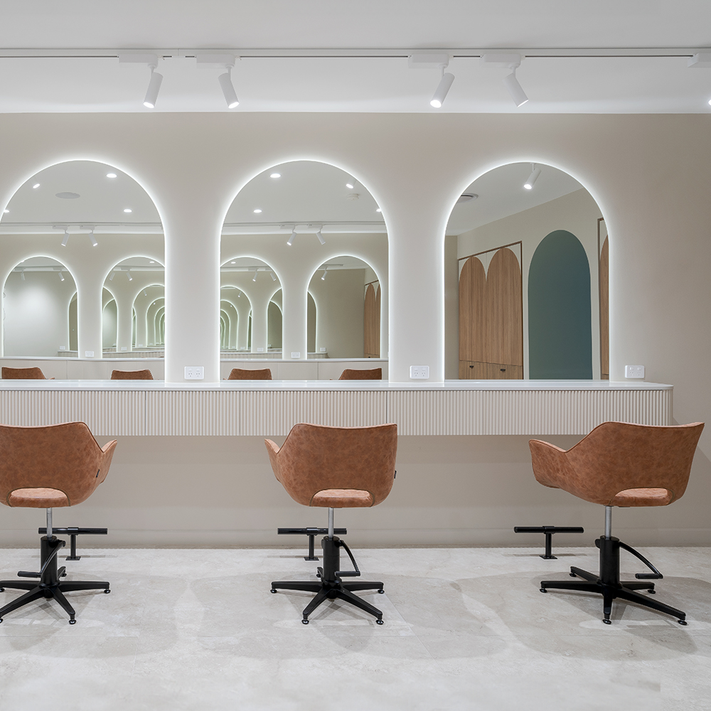 Arch LED Salon Mirror - Sloans Salon 2