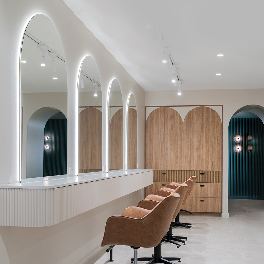 Arch LED Salon Mirror - Sloans Salon