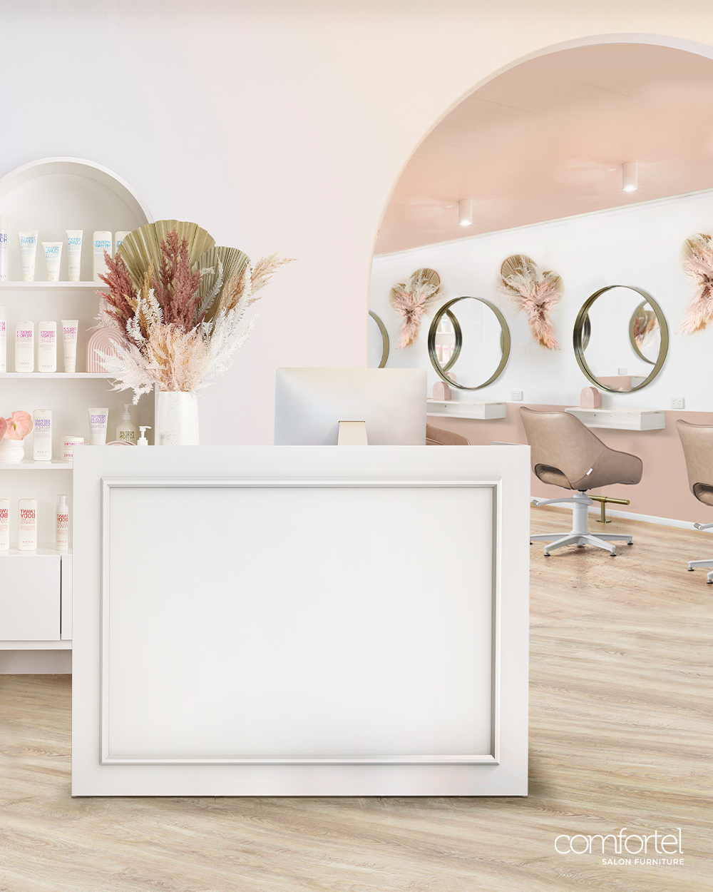 Beautiful Blush Salon Furniture Salon Inspiration by Comfortel