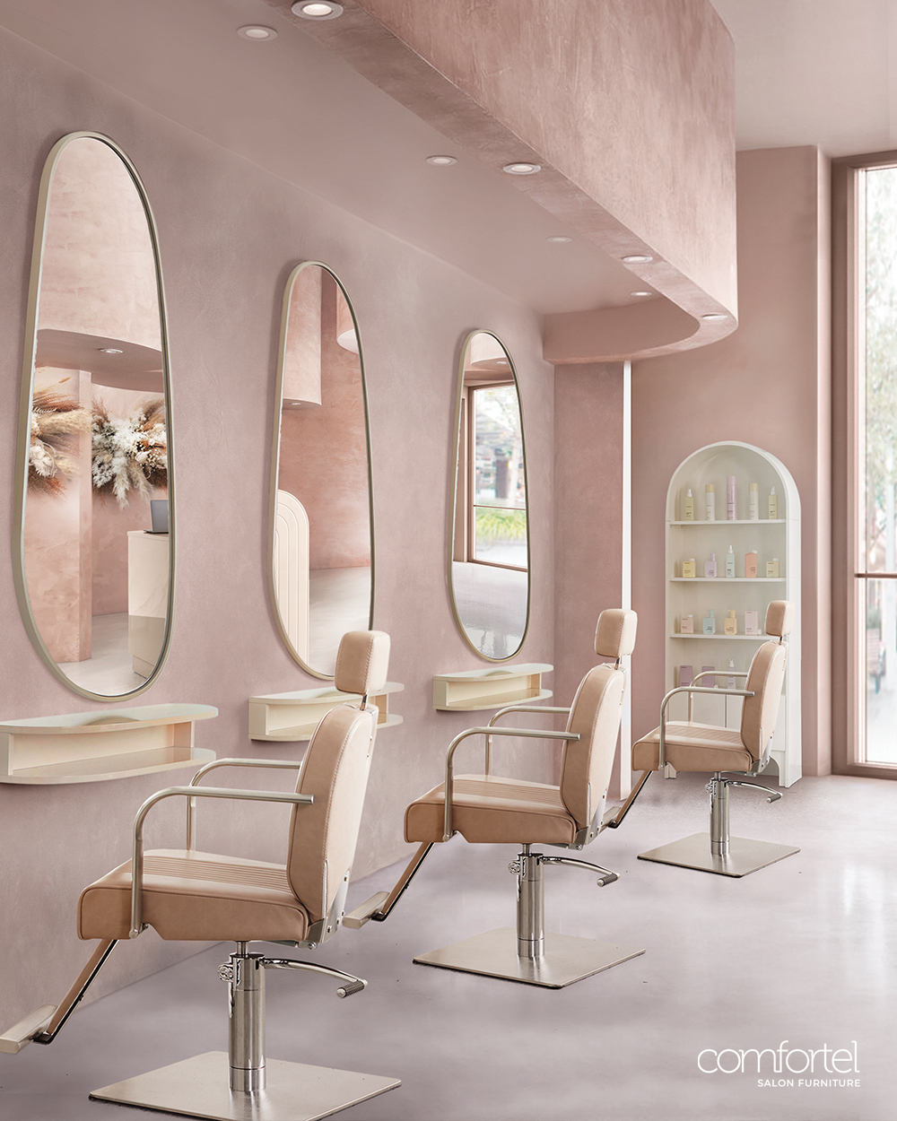Beautiful Blush Salon Furniture Salon Inspiration by Comfortel